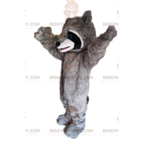 Costume da mascotte BIGGYMONKEY™ da procione molto entusiasta!