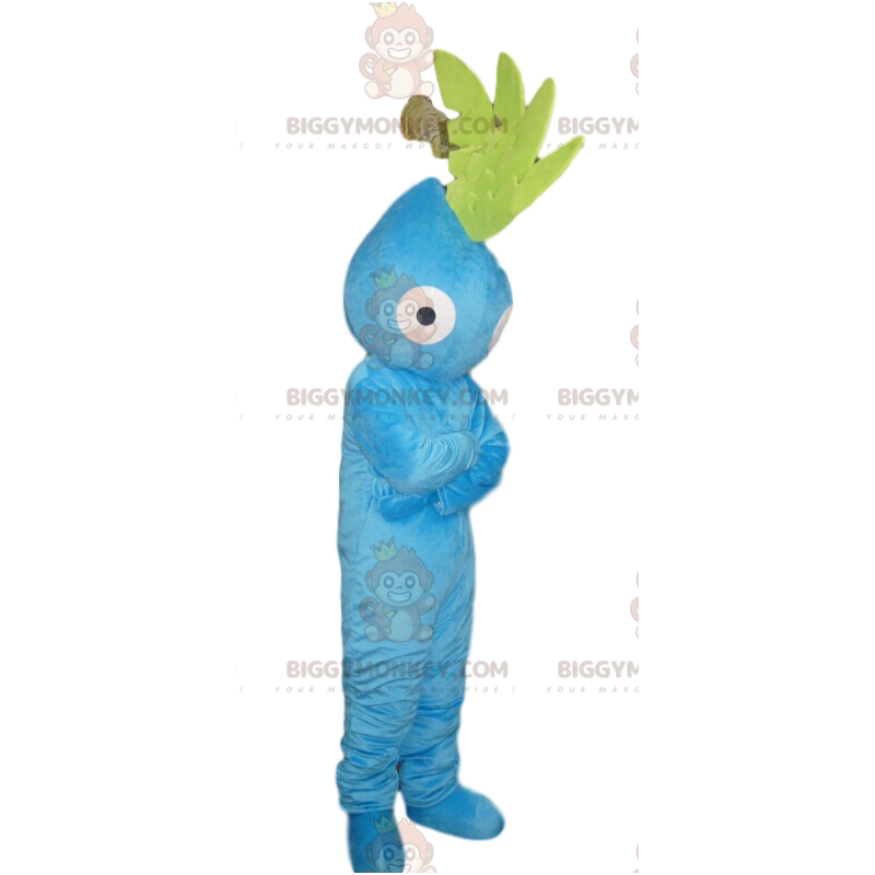 BIGGYMONKEY™ Costume da mascotte Personaggio blu acqua con