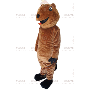 Meget sjovt brun bjørn BIGGYMONKEY™ maskot kostume.
