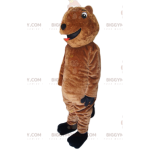 Very fun brown bear BIGGYMONKEY™ mascot costume. bear costume –