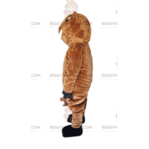 Fato de mascote BIGGYMONKEY™ de urso pardo muito divertido.