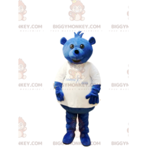 Fantasia de mascote BIGGYMONKEY™ Urso Gorducho com Camisa