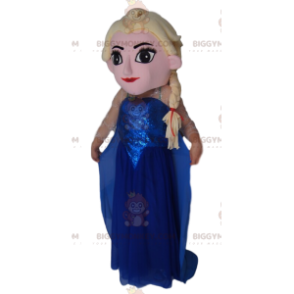 Costume de mascotte BIGGYMONKEY™ d'Elsa, la Reine des Neiges -