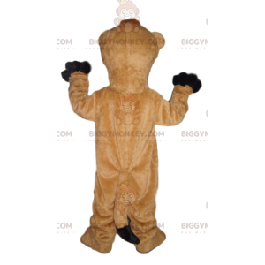 Fantasia de mascote BIGGYMONKEY™ Super Entusiasta Caramelo e