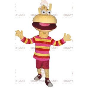 Costume da mascotte BIGGYMONKEY™ personaggio divertente bocca