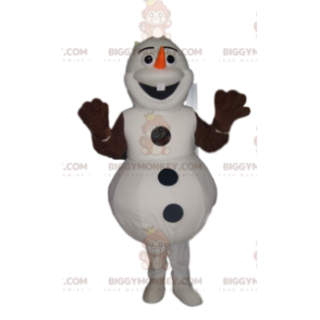 Olaf's BIGGYMONKEY™ Mascot Costume, Happy Frozen Snowman -