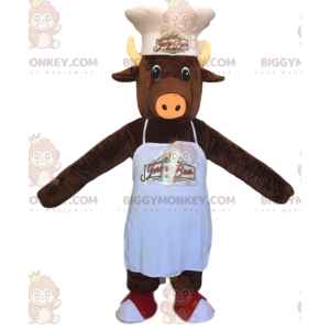 Costume mascotte BIGGYMONKEY™ cinghiale marrone con cappello e