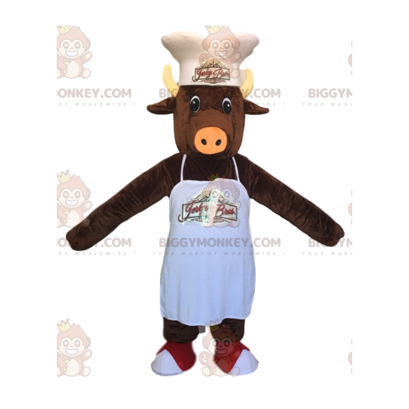 Traje de mascote de javali marrom BIGGYMONKEY™ com chapéu e