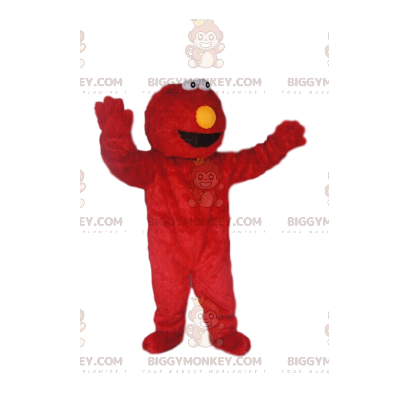 Costume de mascotte BIGGYMONKEY™ de monstre rouge drôle et