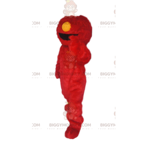 Grappig harig rood monster BIGGYMONKEY™ mascottekostuum -