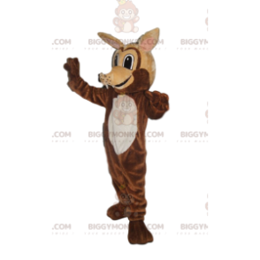 Costume de mascotte BIGGYMONKEY™ de loup très souriant -