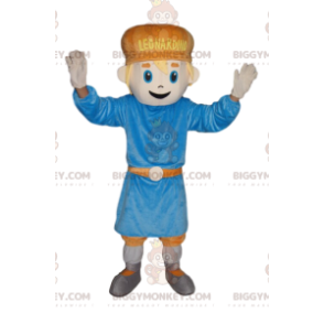 BIGGYMONKEY™ mascottekostuum voor kleine jongen met blauwe