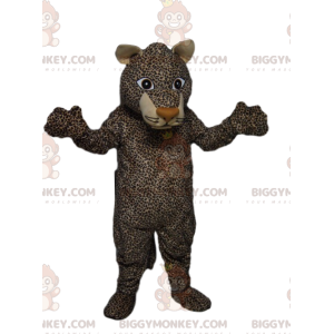 Costume de mascotte BIGGYMONKEY™ de léopard avec un magnifique