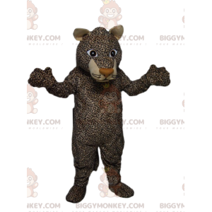 Luipaard BIGGYMONKEY™ mascottekostuum met een prachtige look! -