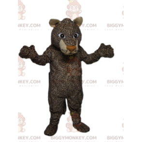 Costume de mascotte BIGGYMONKEY™ de léopard avec un magnifique