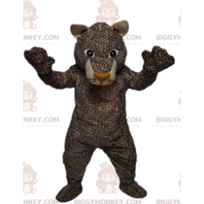 Luipaard BIGGYMONKEY™ mascottekostuum met een prachtige look! -