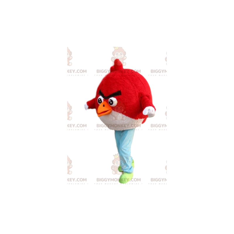 Röd och svart Angry Bird BIGGYMONKEY™ maskotdräkt - BiggyMonkey