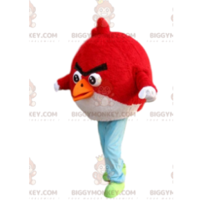 Disfraz de mascota Angry Bird BIGGYMONKEY™ rojo y negro -