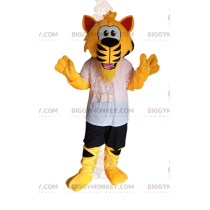 Kostium maskotki Super Enthusiastic Tiger BIGGYMONKEY™ ze