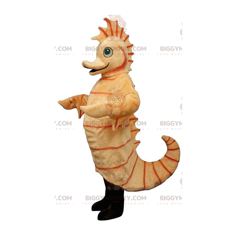 Giant Orange Seahorse BIGGYMONKEY™ Mascot Costume -