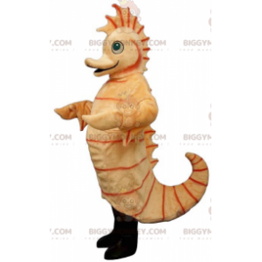 Giant Orange Seahorse BIGGYMONKEY™ Mascot Costume -