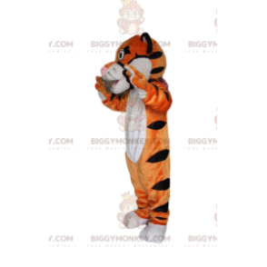 Costume da mascotte Tiger BIGGYMONKEY™ molto giocoso e troppo