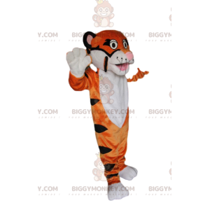 Costume da mascotte Tiger BIGGYMONKEY™ molto giocoso e troppo