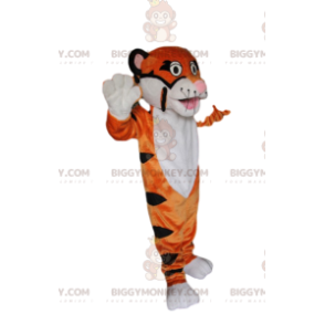 Zeer speels en te schattig tijger BIGGYMONKEY™ mascottekostuum