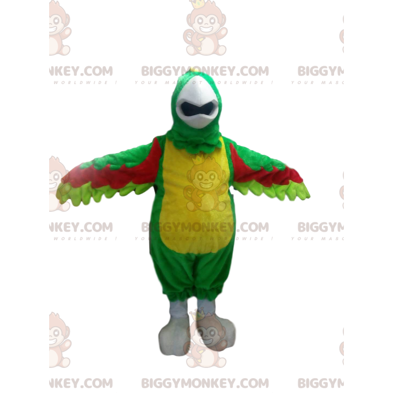 Kostium maskotka wielokolorowa papuga BIGGYMONKEY™ ze słodkim