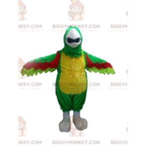 Multicolor Parrot BIGGYMONKEY™ Mascot Costume With Cute Crest –