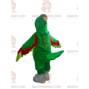 Costume de mascotte BIGGYMONKEY™ de perroquet multicolore avec