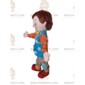 Little boy BIGGYMONKEY™ mascot costume with circus outfit -