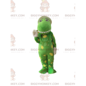 BIGGYMONKEY™ Costume da mascotte Coccodrillo verde molto