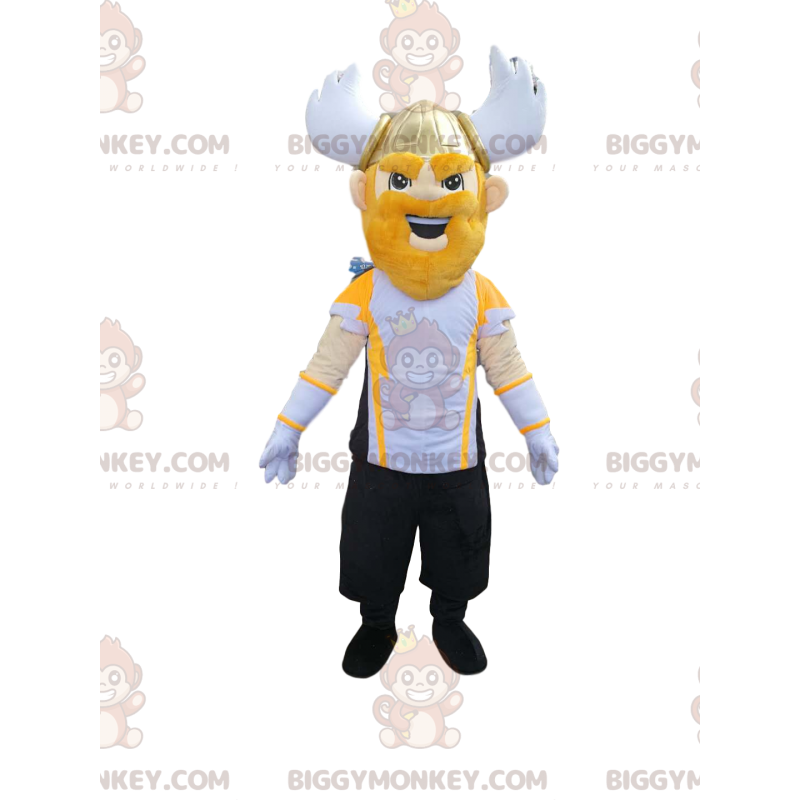 Traje de mascote de guerreiro Wiking BIGGYMONKEY™ com capacete