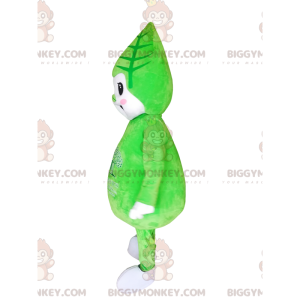 BIGGYMONKEY™ Μασκότ Κοστούμι πράσινου χαρακτήρα με φύλλο στο