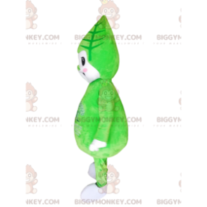 BIGGYMONKEY™ Mascot Costume Green Character with Leaf on Head -