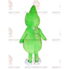 BIGGYMONKEY™ Mascot Costume Green Character with Leaf on Head –