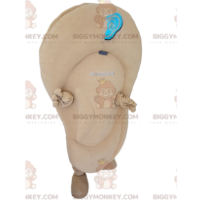 Costume de mascotte BIGGYMONKEY™ d'oreille beige. Costume