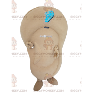 Beige Ear BIGGYMONKEY™ Mascot Costume. Beige ear suit –