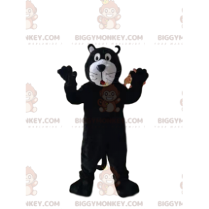 Costume da mascotte BIGGYMONKEY™ da pantera nera stordita -