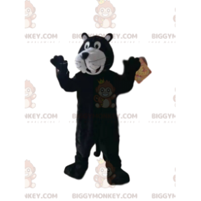 Costume de mascotte BIGGYMONKEY™ de panthère noire stupéfaite -