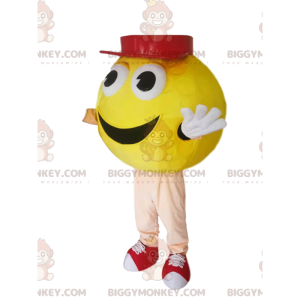 Disfraz de mascota BIGGYMONKEY™ Hombre redondo amarillo con