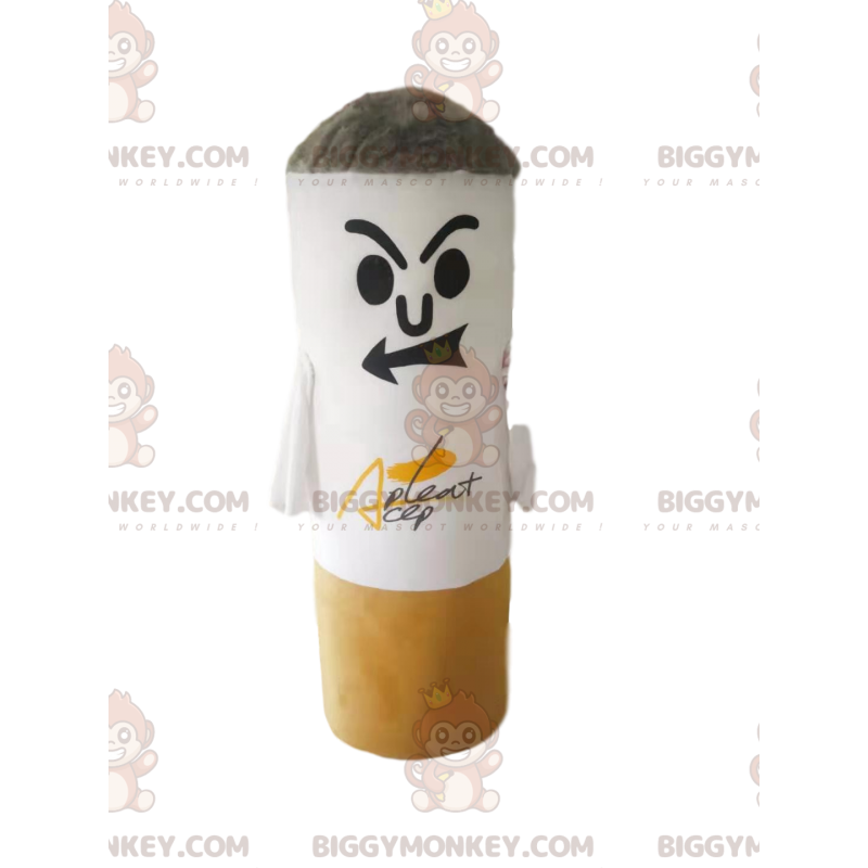 Very Menacing Cigarette BIGGYMONKEY™ Mascot Costume. cigarette