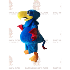 BIGGYMONKEY™ Maskottchenkostüm Blauer Papagei mit schönem