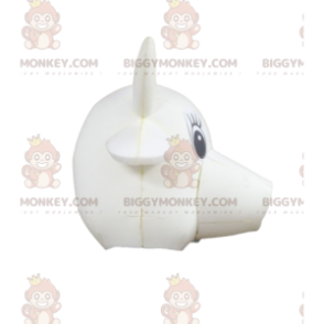Witte koe hoofd BIGGYMONKEY™ mascottekostuum - Biggymonkey.com