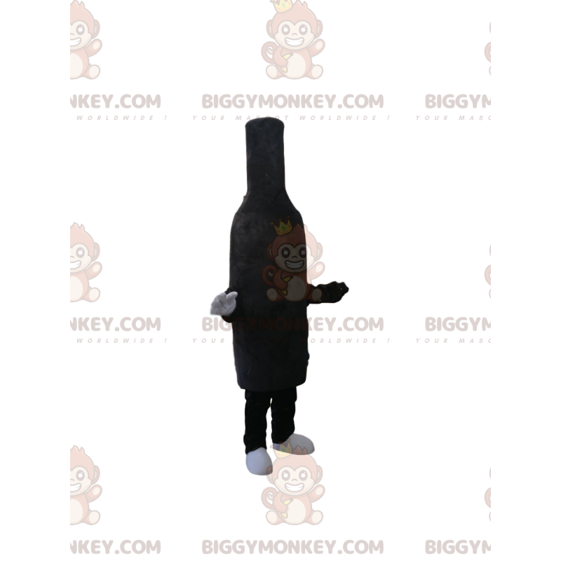 Costume da mascotte BIGGYMONKEY™ con bottiglia di velluto nero
