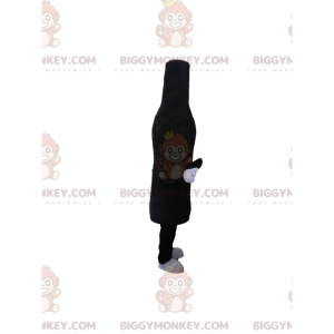 Schwarze Samtflasche BIGGYMONKEY™ Maskottchenkostüm -