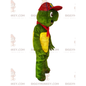 Traje de mascote de tartaruga verde BIGGYMONKEY™ com gorro
