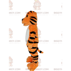 Costume da mascotte BIGGYMONKEY™ tigre arancione e nera con