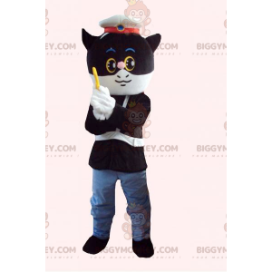 Traje da mascote do policial BIGGYMONKEY™ para homem mascarado